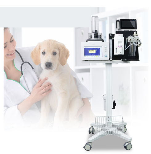 Aparelho de anestesia veterinária para pesquisa com animais - VET-VT - Olive - para animais de pequeno porte / para animais de grande porte / com carrinho