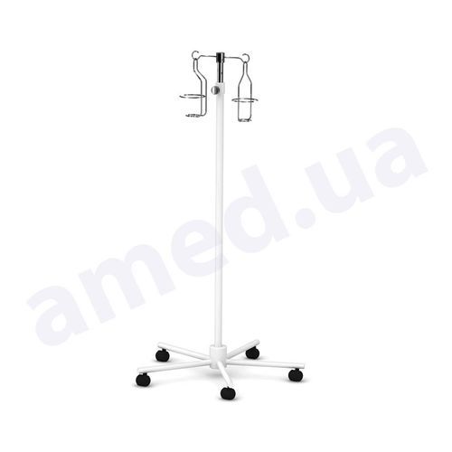 Suporte para soro com rodízios - ШТ1.100 - Amed - 4 ganchos / em inox