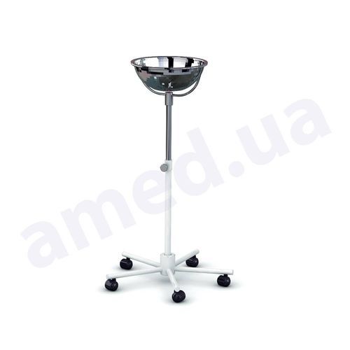 Suporte de cuba para assepsia com rodízios - ПМ1.100 - Amed - em aço inoxidável