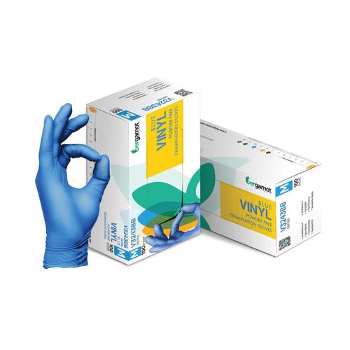 Luva vinílica - V3243BB - Bergamot - em PVC / sem látex / de procedimento