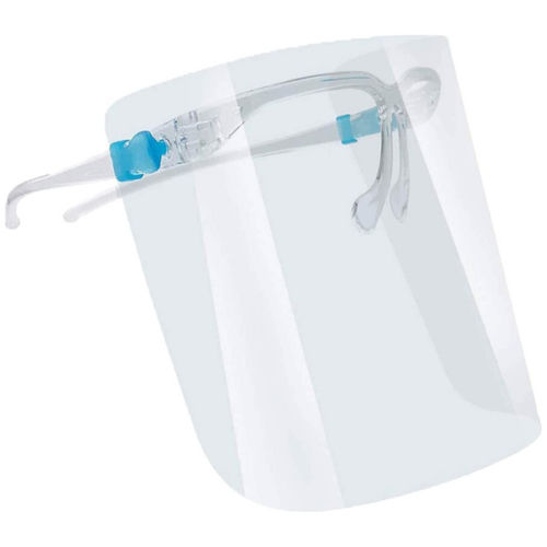 Protetor facial em polietileno - B0520 - Bergamot - para adultos / unissexo / médico-hospitalar