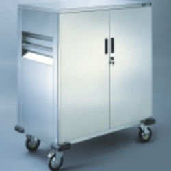 Armário para sala de cirurgia - 2690 - VINCAL - com prateleiras / com porta / com rodízios