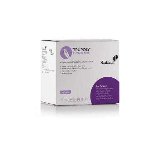 Luva em látex - Trupoly - Healthium Medtech - cirúrgica / sem pó / estéril