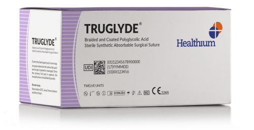 Fio de sutura absorvível - Truglyde - Healthium Medtech - 9-0 / 2