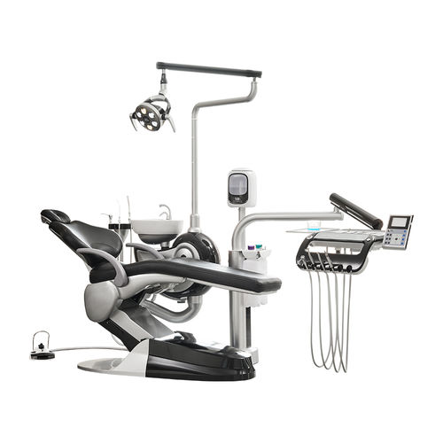 Conjunto odontológico com apoio de cabeça regulável - M2+ - Foshan Safety Medical Equipment Co., Ltd. - com sistema de higienização / com mesa de equipo / com luz LED