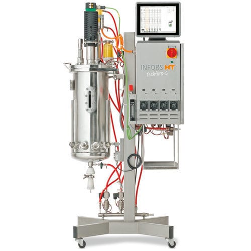 Biorreator em batelada alimentada - Techfors-S  - Infors AG - de laboratório / para fermentação microbiana / compacto