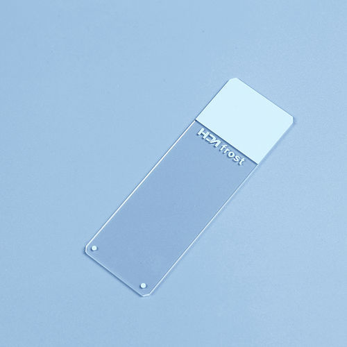 Lâmina de microscópio em vidro fosco - 7109 series - Jiangsu Huida Medical Instruments - com extremidade colorida