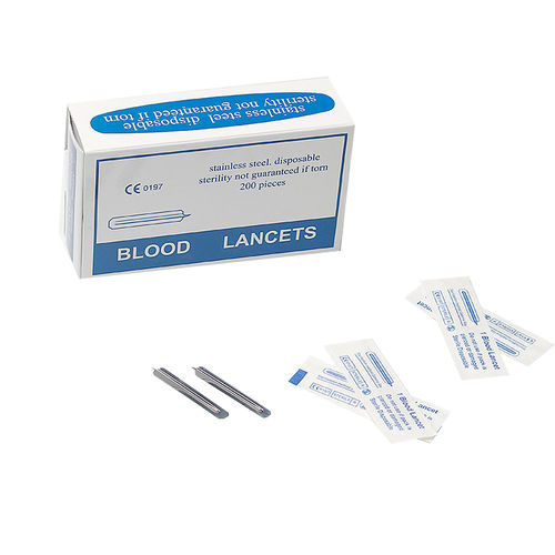 Lanceta estéril - BL002 - Jiangsu Huida Medical Instruments - em aço inoxidável
