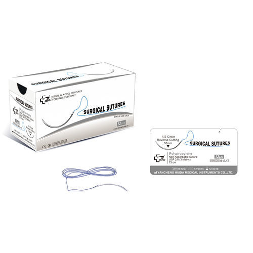 Fio de sutura não absorvível - Jiangsu Huida Medical Instruments - para cirurgia geral / 11-0 / 10-0