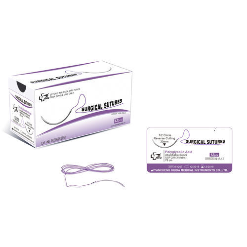 Fio de sutura absorvível - Jiangsu Huida Medical Instruments - para cirurgia geral / para cirurgia ortopédica / para cirurgia oftalmológica