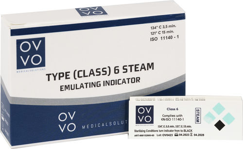 Indicador biológico para esterilização a vapor - OVVO Class 6  - OVVO Medical Solutions