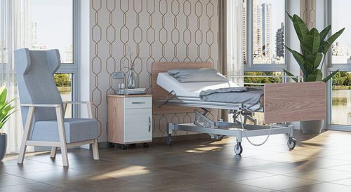 Mesa de cabeceira com rodízios - MAE6000ME - SENIORCARE - modular / com gavetas
