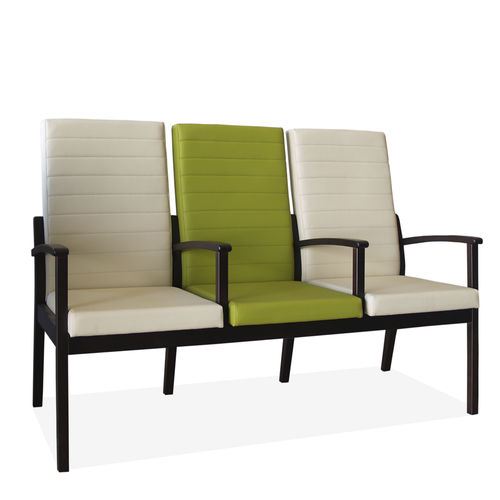 Longarina com braços - ARI0023MB - SENIORCARE - com encosto alto / ergonômica / de 3 lugares