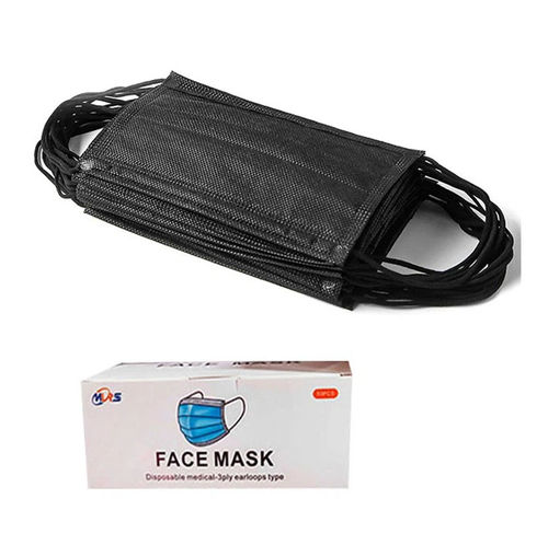 Máscara cirúrgica de tipo IIR - Xiantao Yuanjie Nonwoven Products - para adulto / caixa de 50 unid. / preta