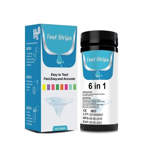 Tira de teste para análise de água - 6 IN 1 - Changchun Wancheng Bio-Electron Co., Ltd. - de pH / de nitrito / de alcalinidade