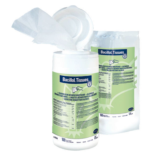 Lenços umedecidos para pisos e outras superfícies - Bacillol® Tissues - BODE Chemie - emb. 100 unidades