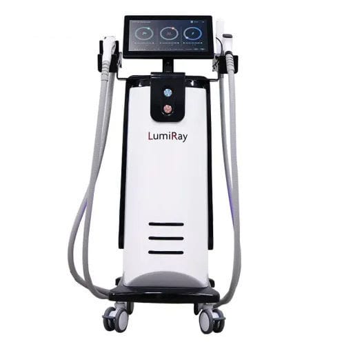 Aparelho de luz intensa pulsada para depilação - Lumiray  - Beijing Mega Beauty Technology - para rejuvenescimento da pele / com carrinho