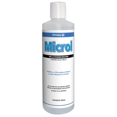 Detergente líquido - Microl - Whiteley - 500 ml / à base de álcool / para instrumentos médico-hospitalares