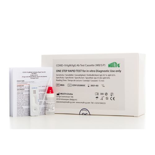 Teste rápido de COVID-19 - Covid19Check-MG - Multi-G - de IgG / de imunoglobulinas M / de SARS-COV-2
