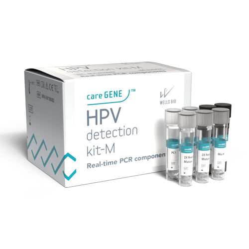 Kit de teste para doenças sexualmente transmissíveis - careGENE™ HPV detection kit-M - WELLS BIO - de câncer do colo do útero / para HPV 33 / para HPV 16