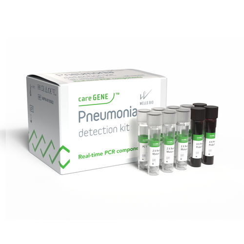 Kit de teste de pneumonia - careGENE™ Pneumonia-12 Detection - WELLS BIO - de Legionella pneumophila / de pneumococos / de Staphylococcus aureus
