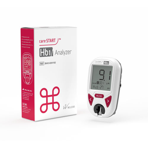 Analisador POC óptico - careSTART™ Hb1 Analyzer - WELLS BIO - para anemia / de hematologia / de hemoglobina