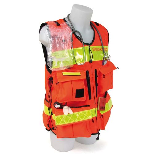Jaqueta de socorrista unissexo - SEC1103 - Dimatex Securite SARL - vermelha