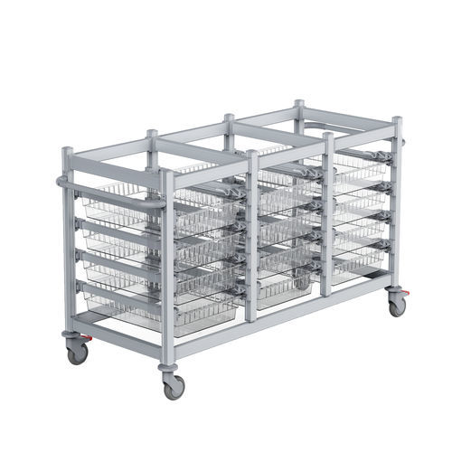 Carrinho para hospital - T4010-3 - Topmodul - para sala de cirurgia / de laboratório / para uso geral