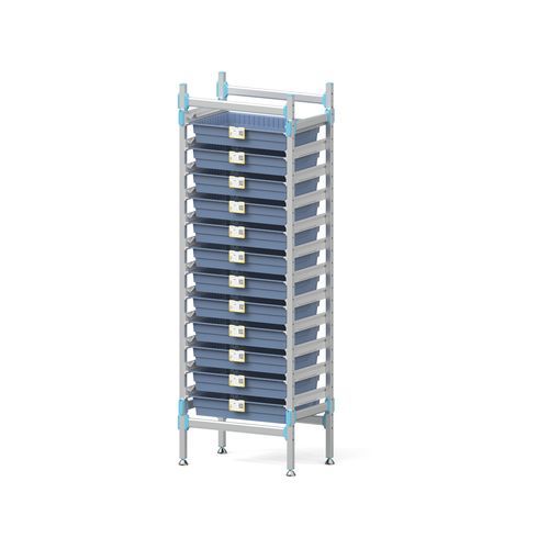 Estante modular - TDAS60-2 - Topmodul - para cestos / de alumínio