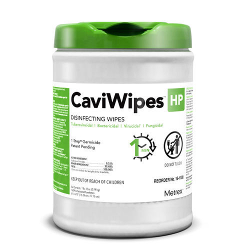 Lenços umedecidos para pisos e outras superfícies - CaviWipes™ HP - Metrex - emb. 160 unidades / emb. 65 unidades