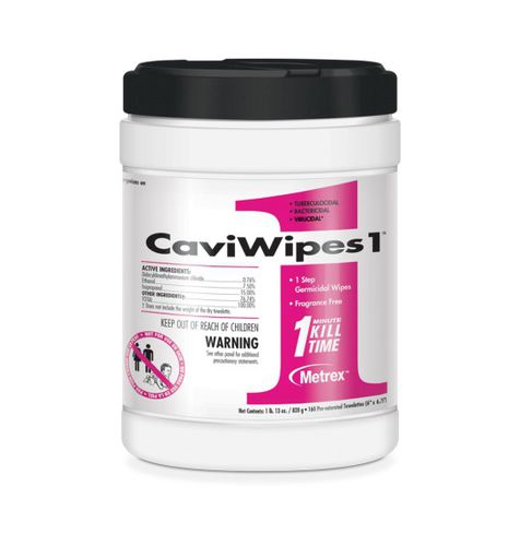 Lenços umedecidos para pisos e outras superfícies - CaviWipes1™ - Metrex - emb. 160 unidades / emb. 65 unidades / emb. 45 unidades