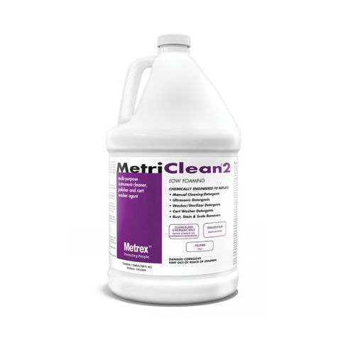 Detergente espumante - MetriClean2™ - Metrex - alcalina / líquido / 4.500 ml
