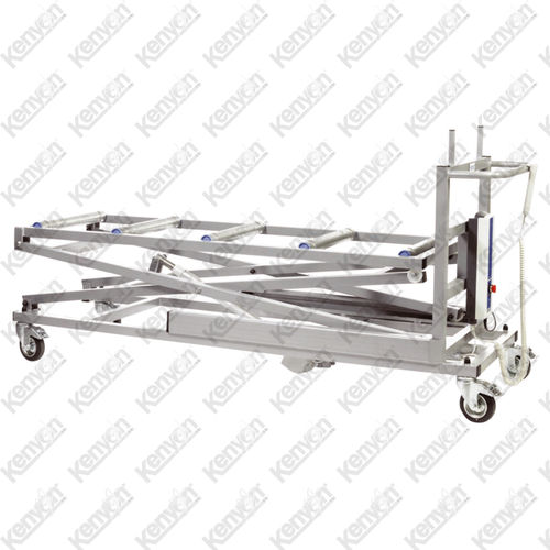 Carro pantográfico para elevação de corpos - Mortuaryequipment.net - de embalsamamento / hidráulico / em aço inoxidável
