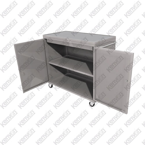 Armário para fluidos - Mortuaryequipment.net - para hospital / com rodízios / com prateleiras