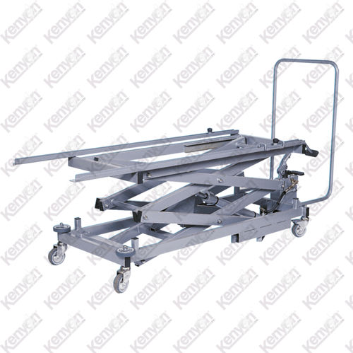 Carro pantográfico para elevação de corpos - Mortuaryequipment.net - hidráulico / em aço inoxidável / de altura regulável