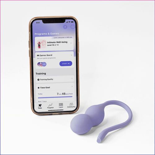 Exercitador para músculos pélvicos - + - Perifit - com conexão wireless a smartphone
