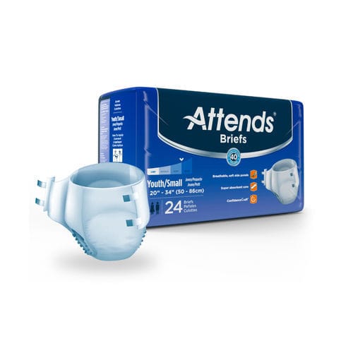 Fralda para adulto - DD10 - Attends - respirável / com elástico / caixa de 24 unid.