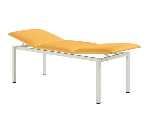 Mesa de exame manual - HELENA Alterna - SIMPEX - com encosto regulável / articulada em 3 seções / azul