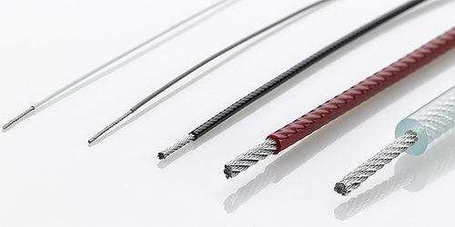 Cabo metálico revestido - Carl Stahl Technocables GmbH - para fabricação de dispositivos médicos / flexível