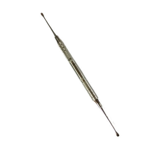 Cureta para exame odontológico veterinário - 4650200G - HK Medical Instruments - dupla / reta