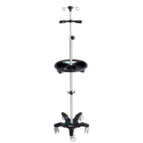 Suporte para soro com rodízios - ASF7 - Medige International Industries - 4 ganchos