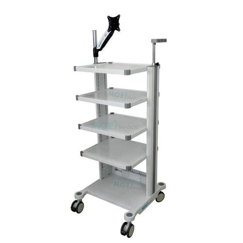 Carrinho hospitalar - MGE-MT15 - Medige International Industries - endoscópico / de acondicionamento / com 4 prateleiras