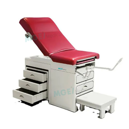 Mesa para exame ginecológico - MGE-DO14B - Medige International Industries - manual / com encosto regulável / com compartimentos de arrumação