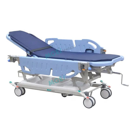Carro-maca para transferência de pacientes - MGE-STJ1 - Medige International Industries - pneumático / com altura regulável / com encosto regulável