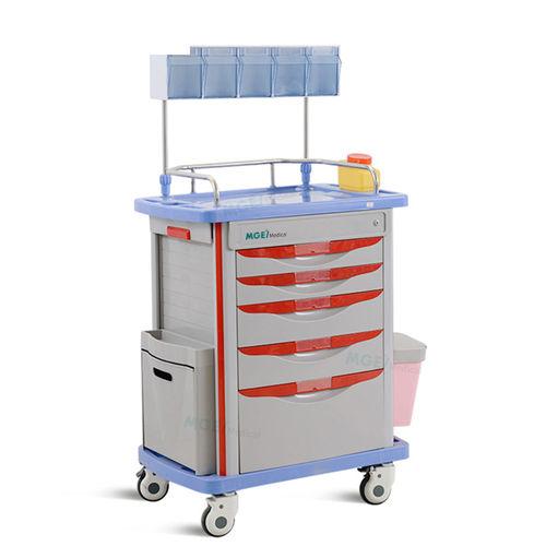 Carrinho de anestesia - MGE-T13 - Medige International Industries - para medicamentos / em aço inoxidável / em material plástico