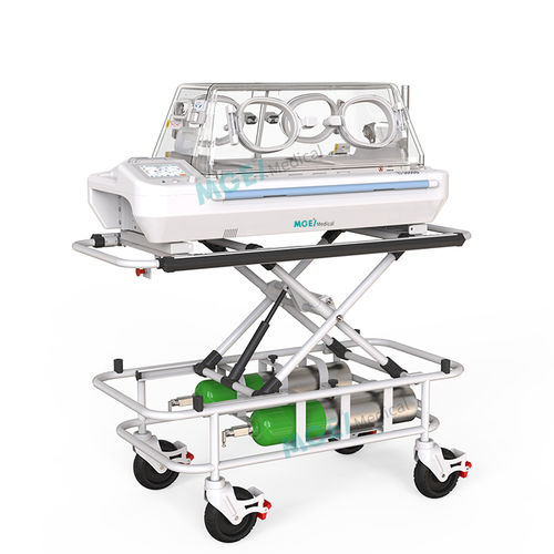 Incubadora neonatal de transporte - MGE-BN2DT - Medige International Industries - com rodízios / com altura regulável