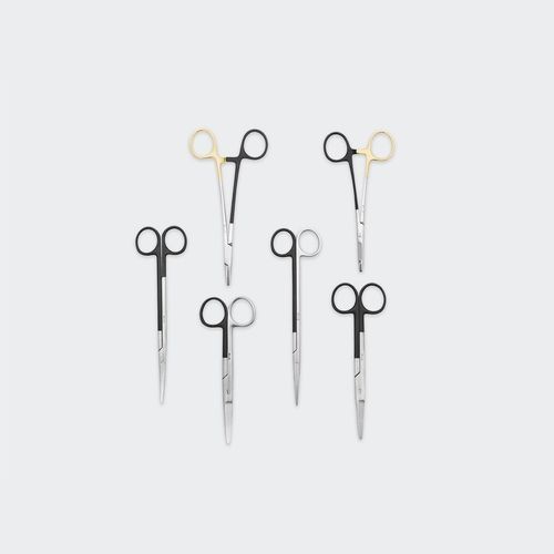 Kit de instrumentos veterinários para cirurgia geral - KIBEsq - Blue Surgical Instruments