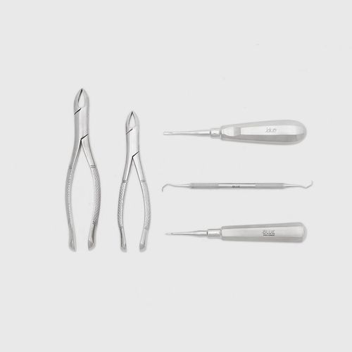 Kit de instrumentos veterinários para cirurgia odontológica - KODB - Blue Surgical Instruments