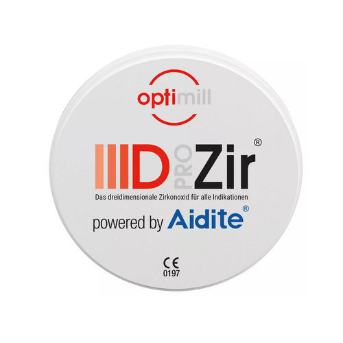Material dentário em cerâmica - optimill IIID PRO Zir  - Dentona AG - em zircônia / em vitrocerâmica / em zircônio