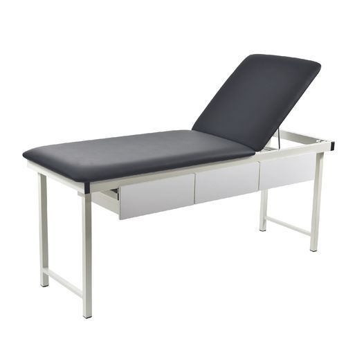 Mesa de exame manual - FSBLDR  - Pacific Medical - com altura fixa / articulada em 2 seções / preta